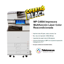 fotocopiara seminueva a color Ricoh MP C4504, ágil y versátil