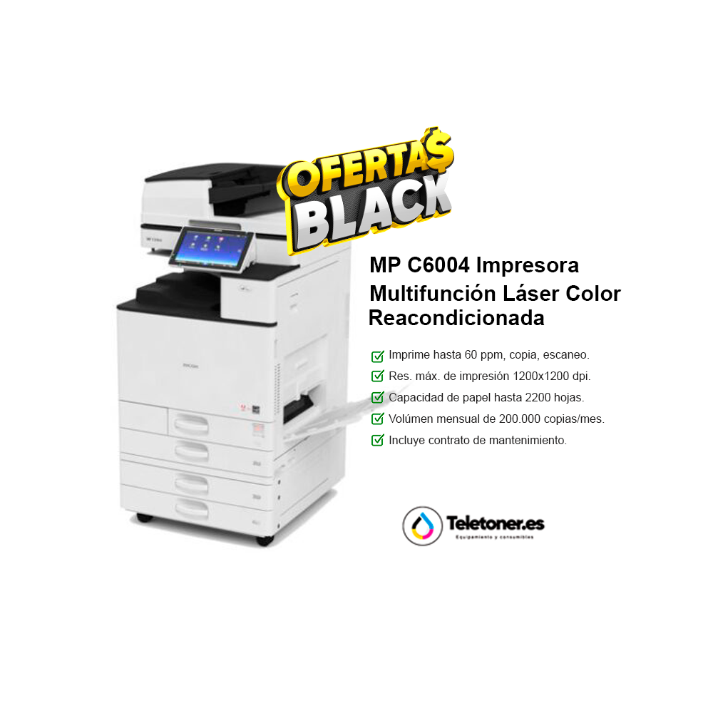 fotocopiara seminueva a color Ricoh MP C6004, calidad al mejor precio