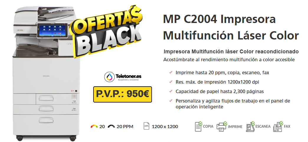 Ricoh MP C2004 teletoner.es